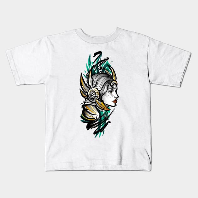 leona Kids T-Shirt by i want money